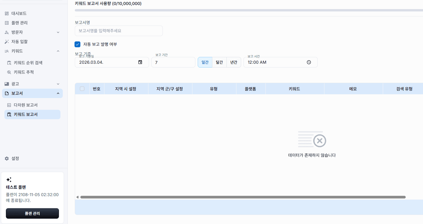 키워드 모니터링 대시보드